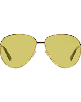 Gucci Gold Aviator Sunglasses