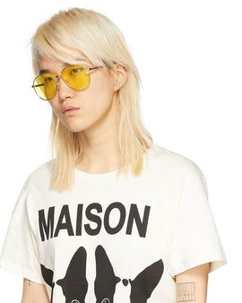 Gucci Gold Aviator Sunglasses