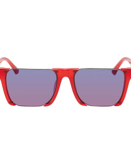 Marcelo Burlon County Of Milan Red Linda Farrow Edition Cut Out Sunglasses