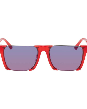 Marcelo Burlon County Of Milan Red Linda Farrow Edition Cut Out Sunglasses