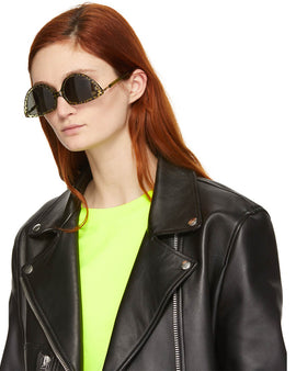 Martine Rose Green Black Mykita Edition Leopards Sos Sunglasses